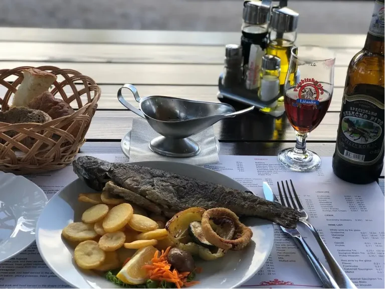 Trout with side dish